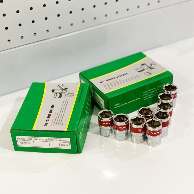 Mata Kunci Sok 1/2 8MM - 32MM 6 Pt CR-V Kunci Shock Socket TEKIRO MATA SOK ECERAN MURAH