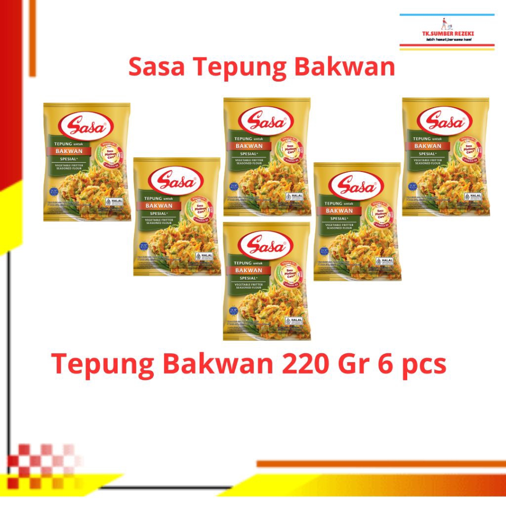 

[PAKET HEMAT ISI 6] Sasa Tepung Bumbu Bakwan Spesial Bervitamin dan Bermineral 225 Gr PROMO MURAH