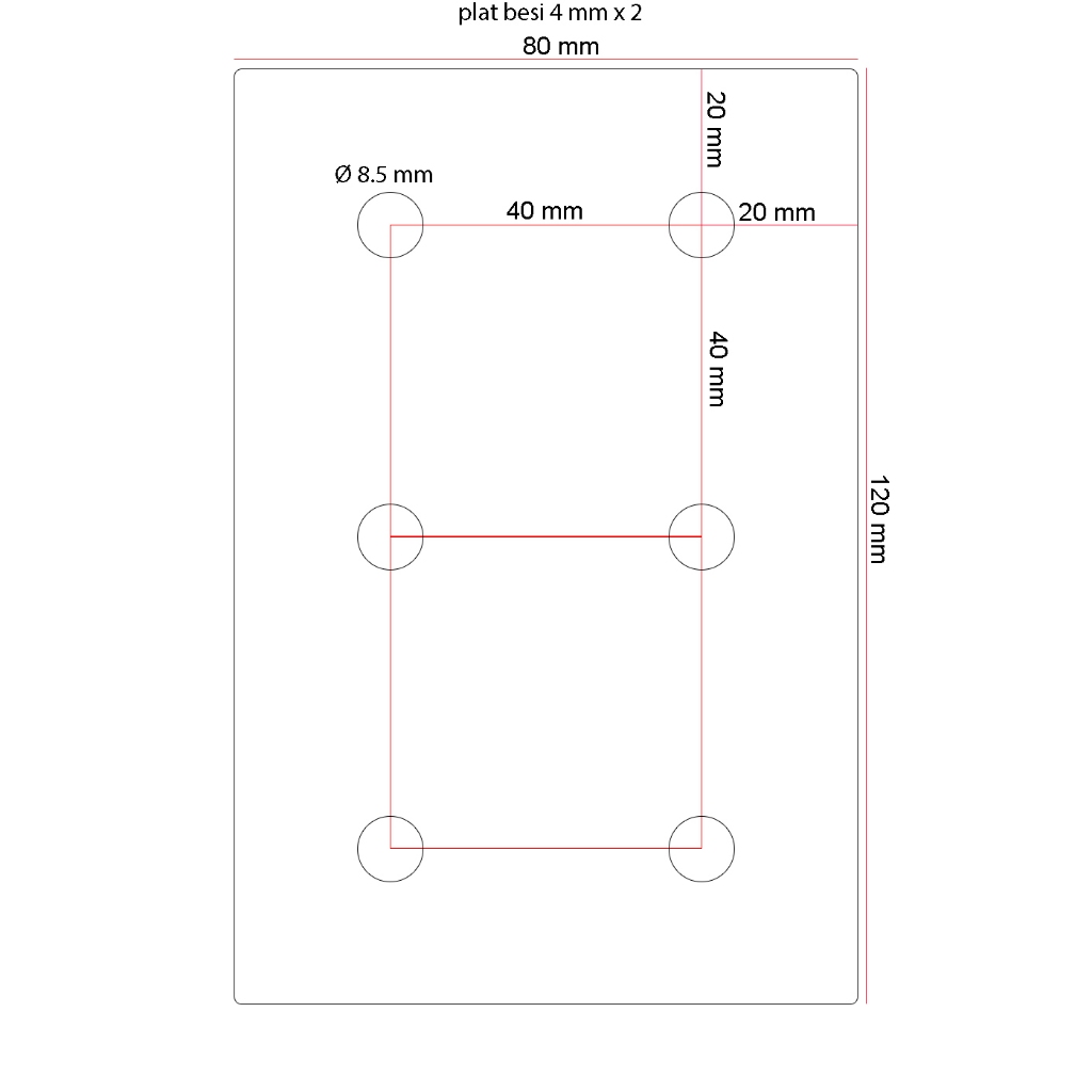 Besi Plat Custom 4mm