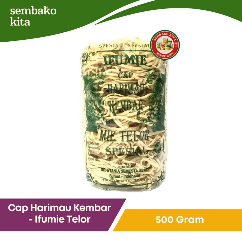 

Ifumie Mie Telor Cap Harimau Kembar 500 gr