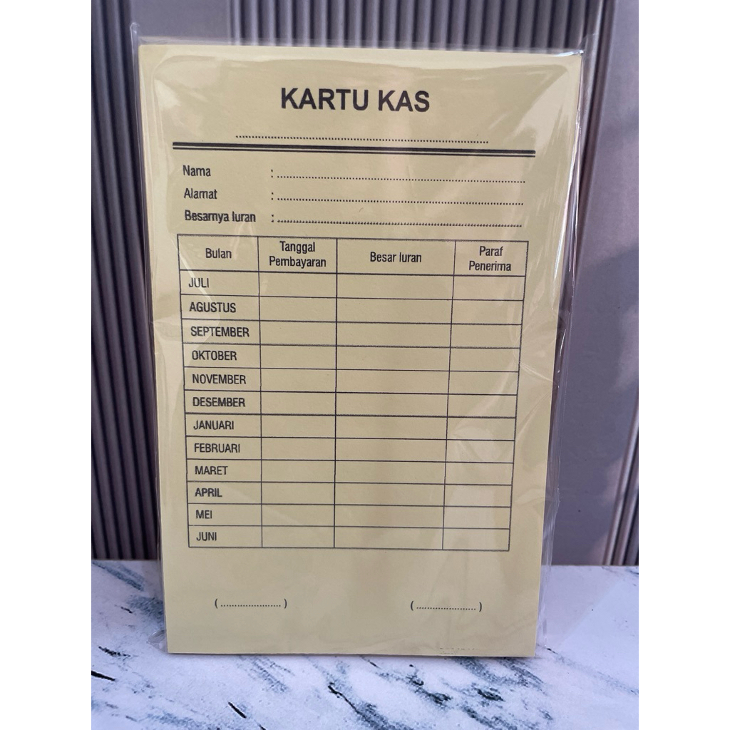 

Kartu KAS Polos Juli 50 exp kuning
