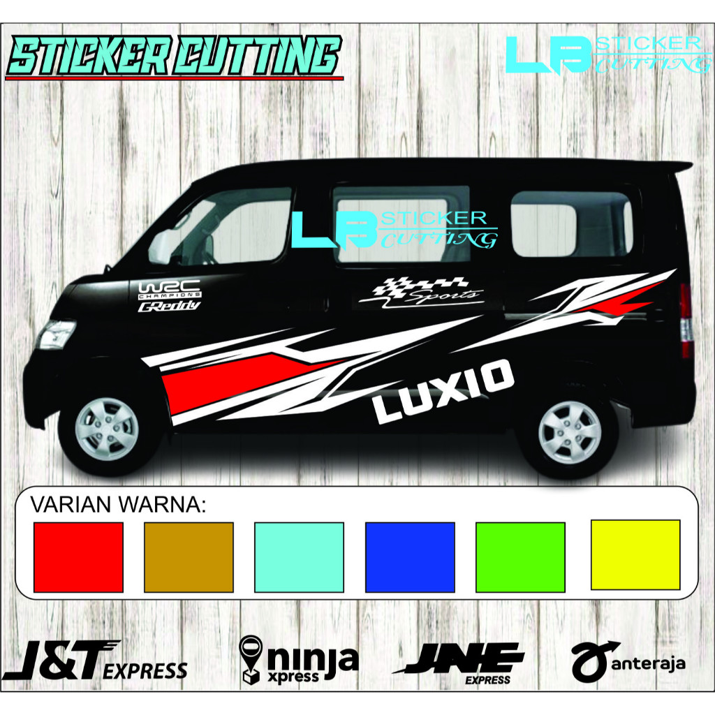 Sticker Cutting Terbaru Mobil Grandmax Blindvan Granmax Mini Bus Luxio Serena Avp Dll