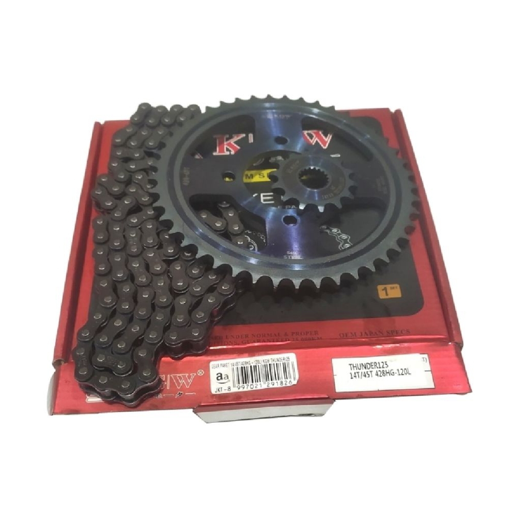 gir gear set girset gearset paket titanium kgw 14-45 THUNDER 125