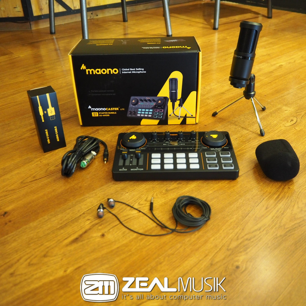 MAONO AM200-S1 Full Set Mic Podcast Recording Streaming - Zeal Musik Jogja