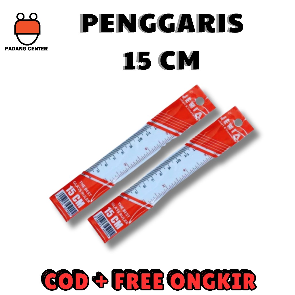

Penggaris Bening 15cm (5 pcs) Transparant Jenia Ruler