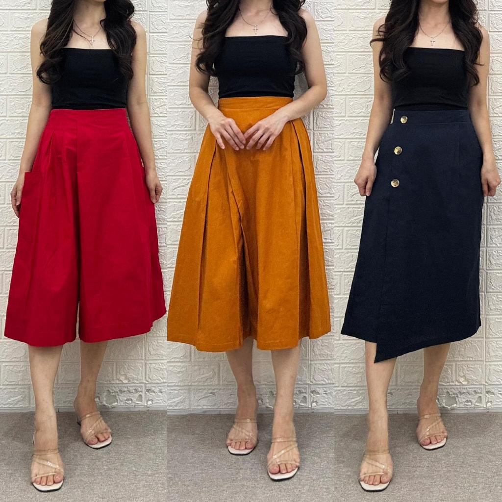 BUTIKEHOUSE - DOTHY - MORI - NOA - CELANA ROK KATUN LINEN