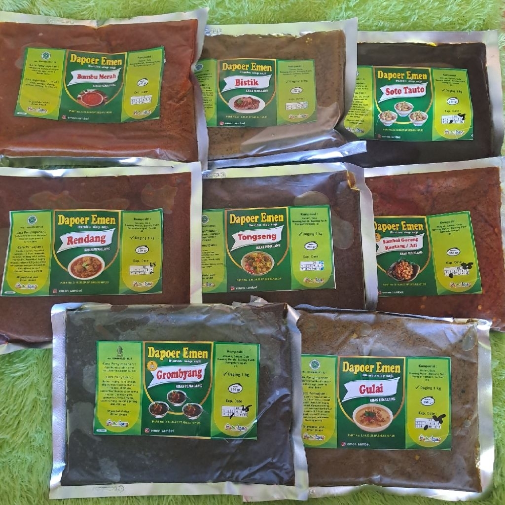 

Aneka Bumbu Masakan Siap Saji | Bumbu Siap Saji | Bumbu Rendang | Bumbu Soto | Bumbu Gule | Bumbu Tongseng | Bumbu Opor | Bumbu Grombyang | Bumbu Bistik
