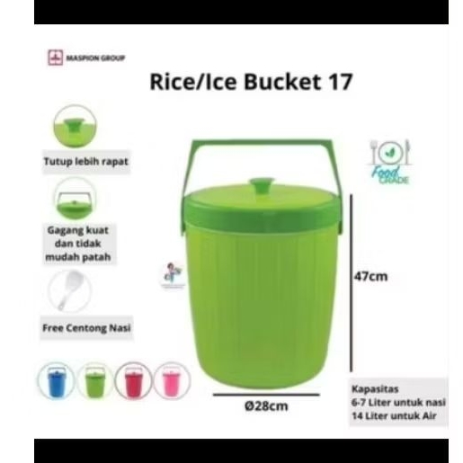 termos nasi uk 17 /ricebuket maspion no 17 /termos nasi maspion