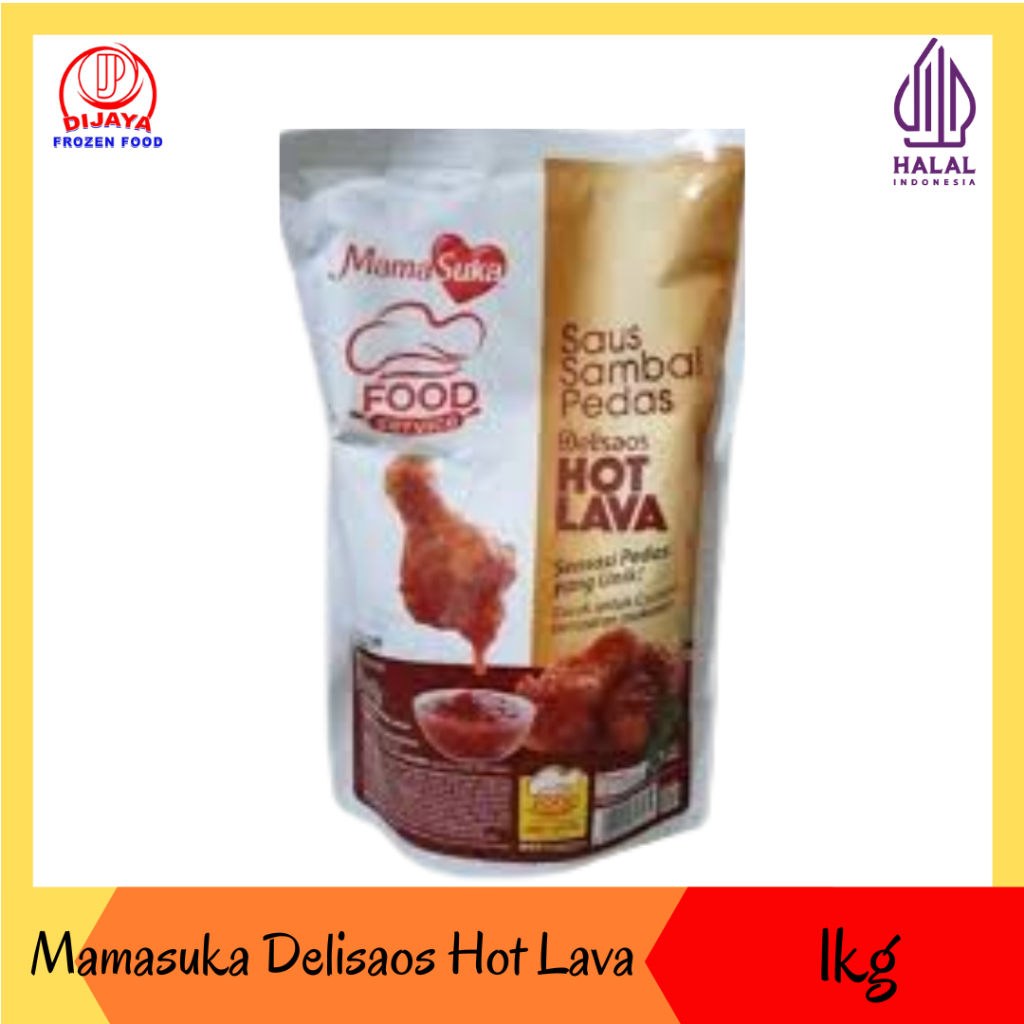 

Mamasuka Delisaos Hot Lava & Hot Lava Volcano 1Kg &160ml (botol)