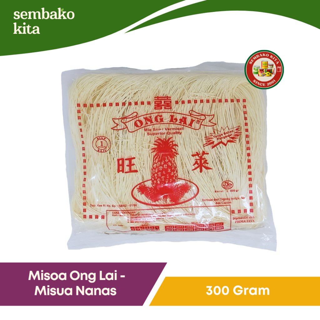 

Misoa Ong Lai / Misua Nanas Mee Suah 300 gr
