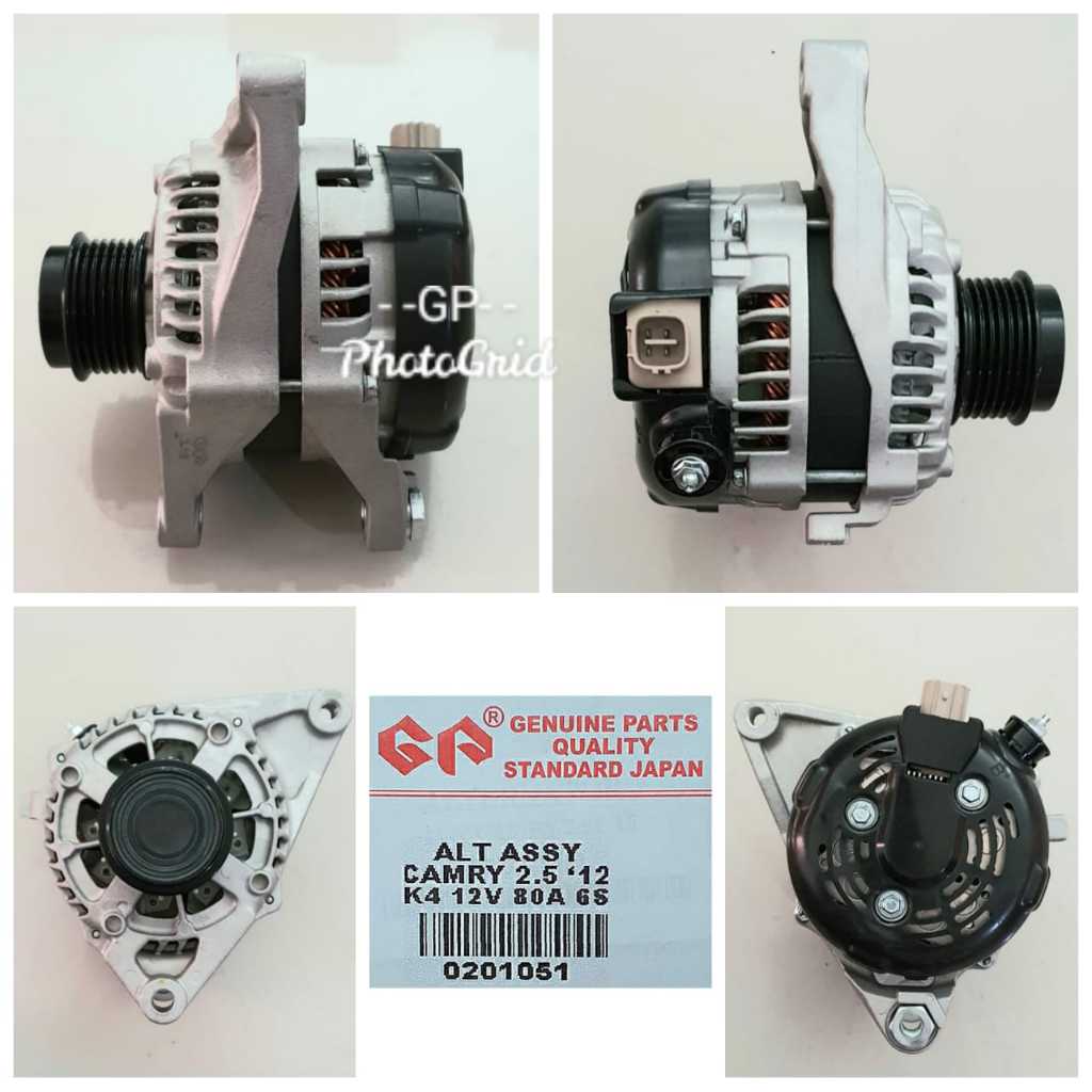 Dinamo Alternator GP TOYOTA Camry 2.5CC 2012 On soket Kaki4 12V 80A 6S