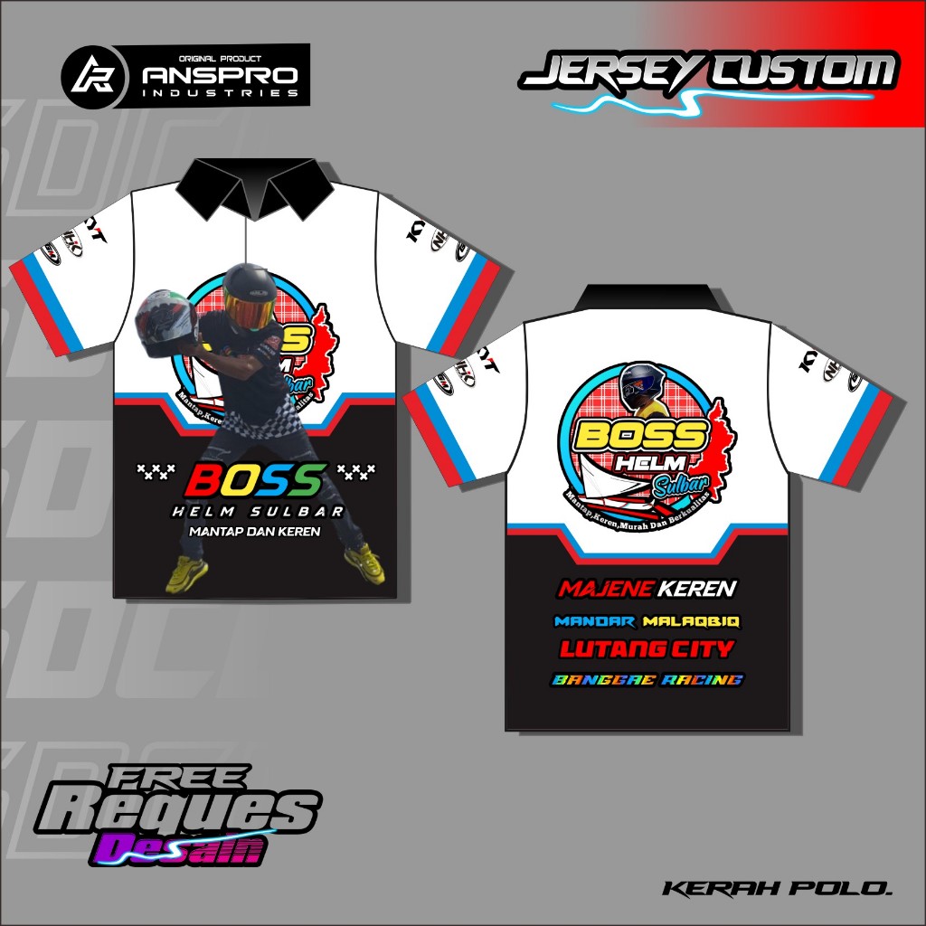 Jersey racing jersey balap jersey racing balap joki dragg free request kerah polo
