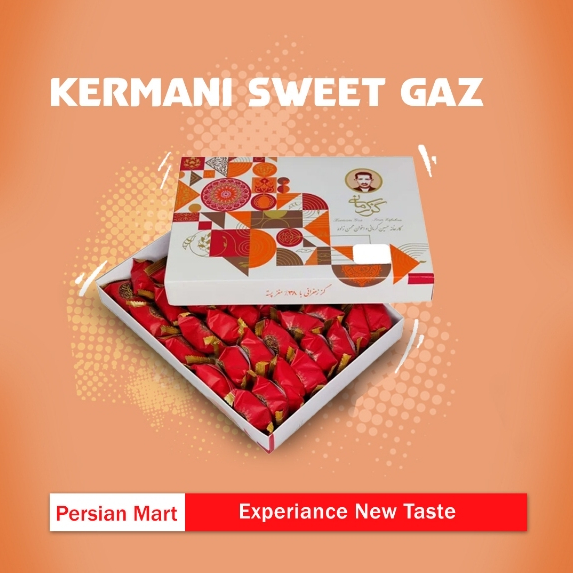 

Kermani Sweet Gaz 38% Pistachio – Premium Iranian Sweets with Selected Pistachios