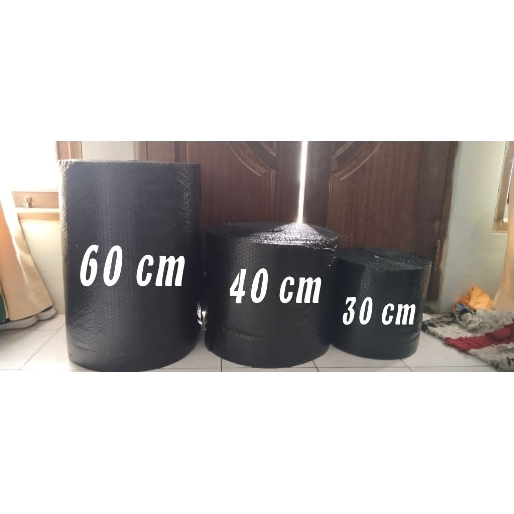 

bubble wrap hitam grade A kualitas premium lebar 60cm