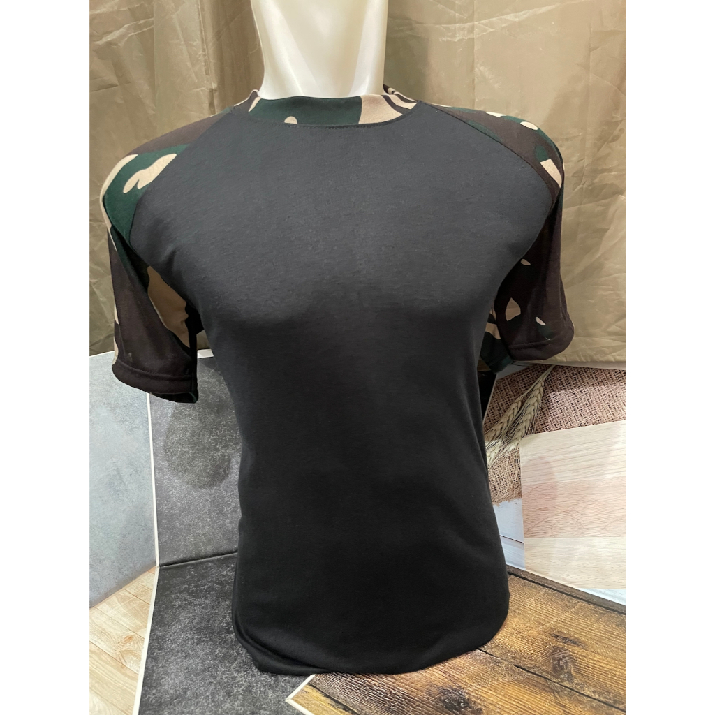 Kaos Raglan Kopassus Polos - Kaos Kopassus - Kaos Loreng Kopassus - Kaos Kopassus Raglan Tiping