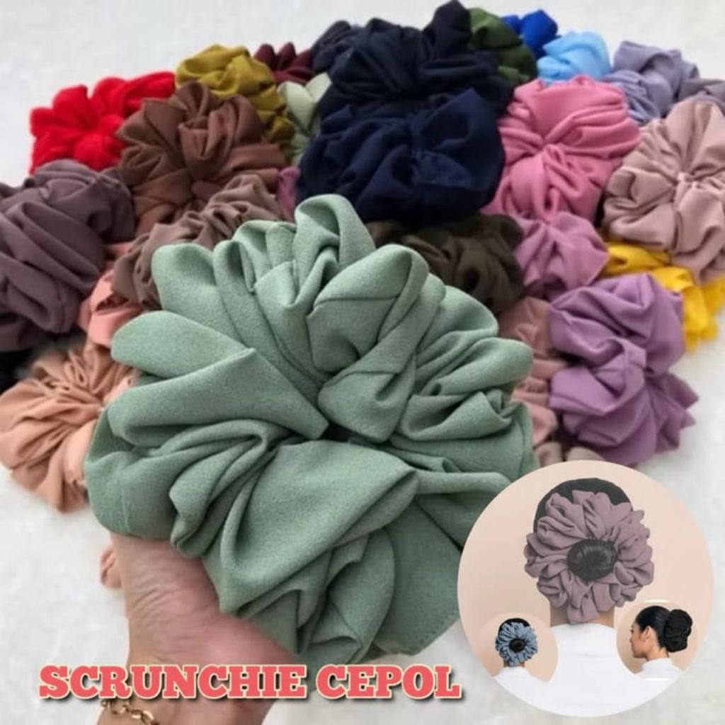 Scrunchie jjmbo /ikat rambut/ikat rambut sanggul