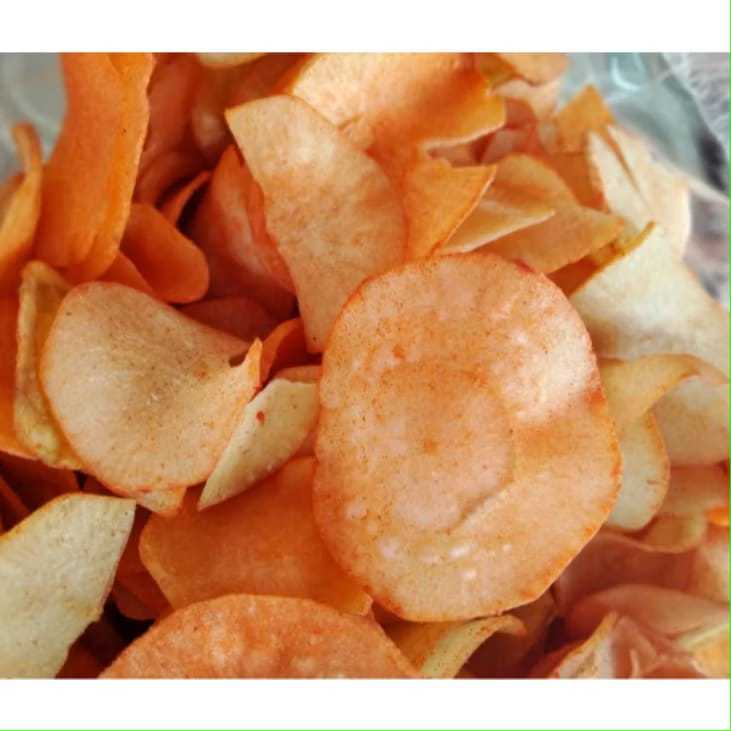 

Keripik Singkong Rasa Balado 1kg Snack Kiloan/Keripik singkong balado bumbu tabur