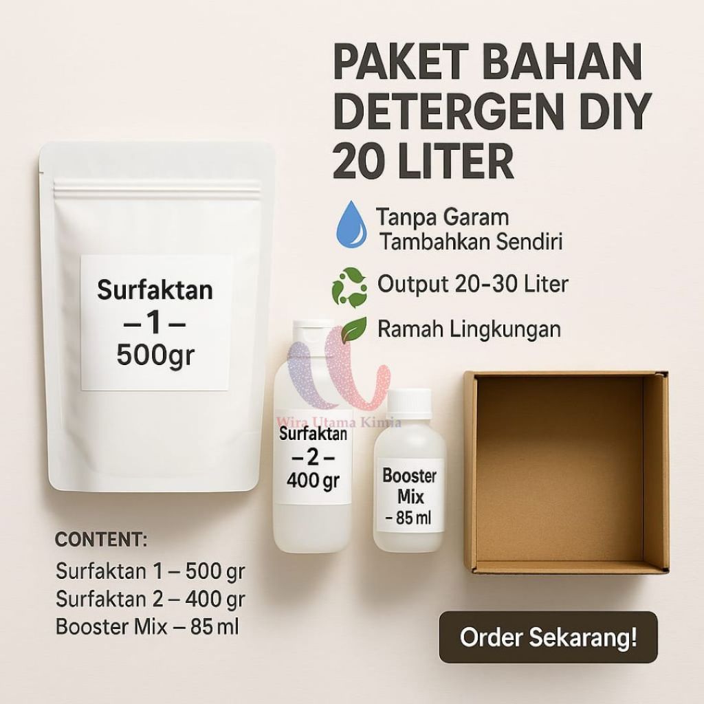 Paket Bahan Detergen 20 Liter Untuk Usaha Laundry & Rumah Tangga
