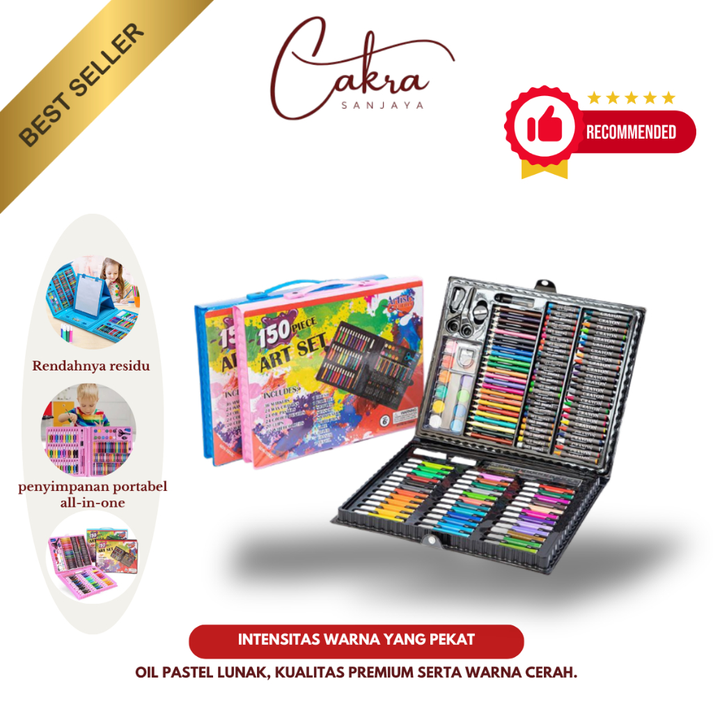 

CAKRA CRAYON SET WARNA 150 PCS KARYA IMAJINASI ANAK SEMAKIN HIDUP