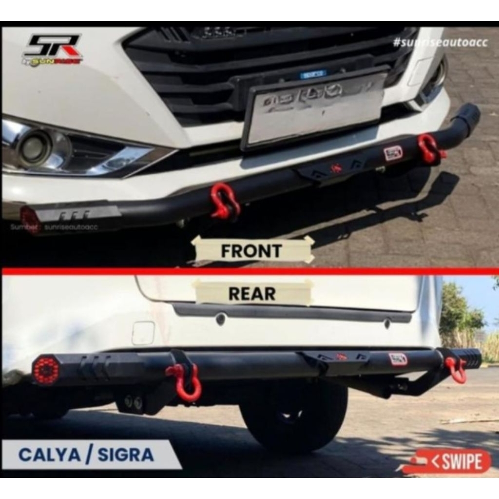 BEMPER DEPAN BELAKANG RHINO MIGHTY FORTUNER / PAJERO / CALYA / SIGRA / BRIO / MOBILIO / ERTIGA / XL7