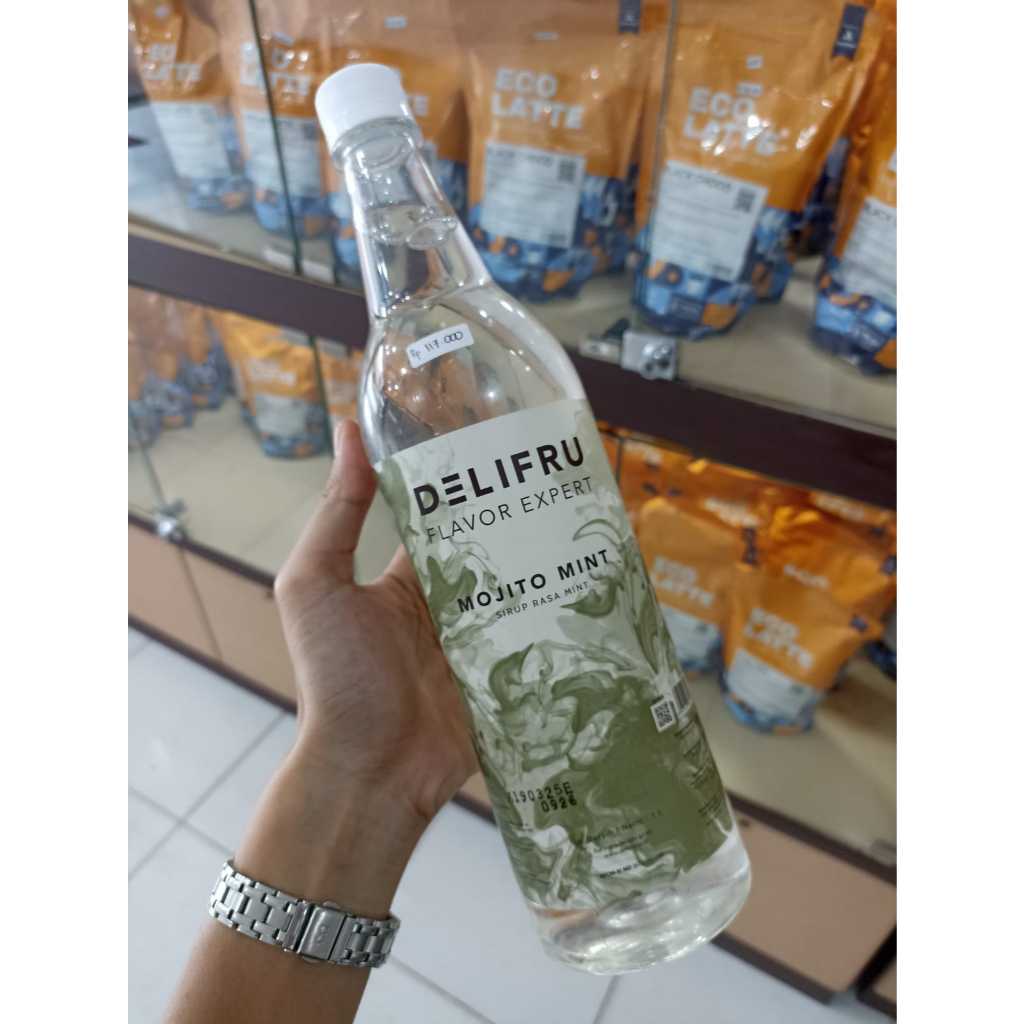 

DELIFRU MOJITO MINT SYRUP DRINK KEMASAN 1 LITER/MOJITO MINT PREMIUM/BPOM/