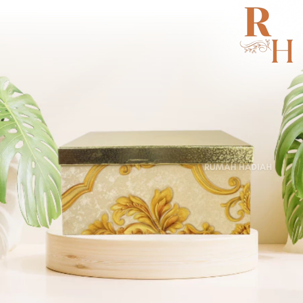 

RUMAH HADIAH Gift Box Kotak Hadiah Gold Elegant / Kotak Kado / Hard Box / Gift Box Premium Mewah