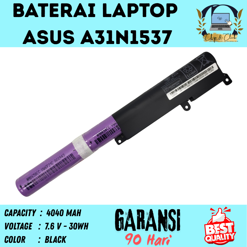 A31N1537 Baterai Laptop Asus X441 X441U X441N X441UA BERGARANSI