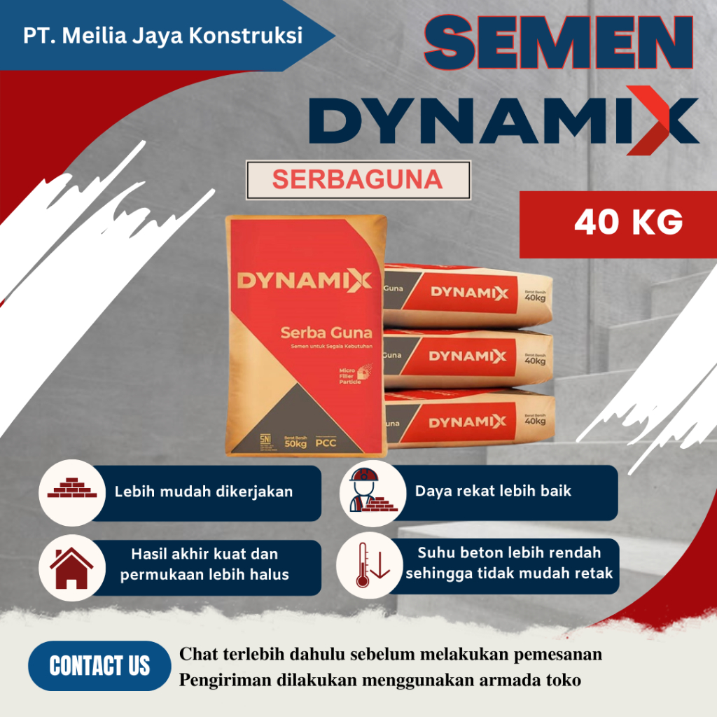 Semen Dynamix Merah Serbaguna (40 kg / sak)