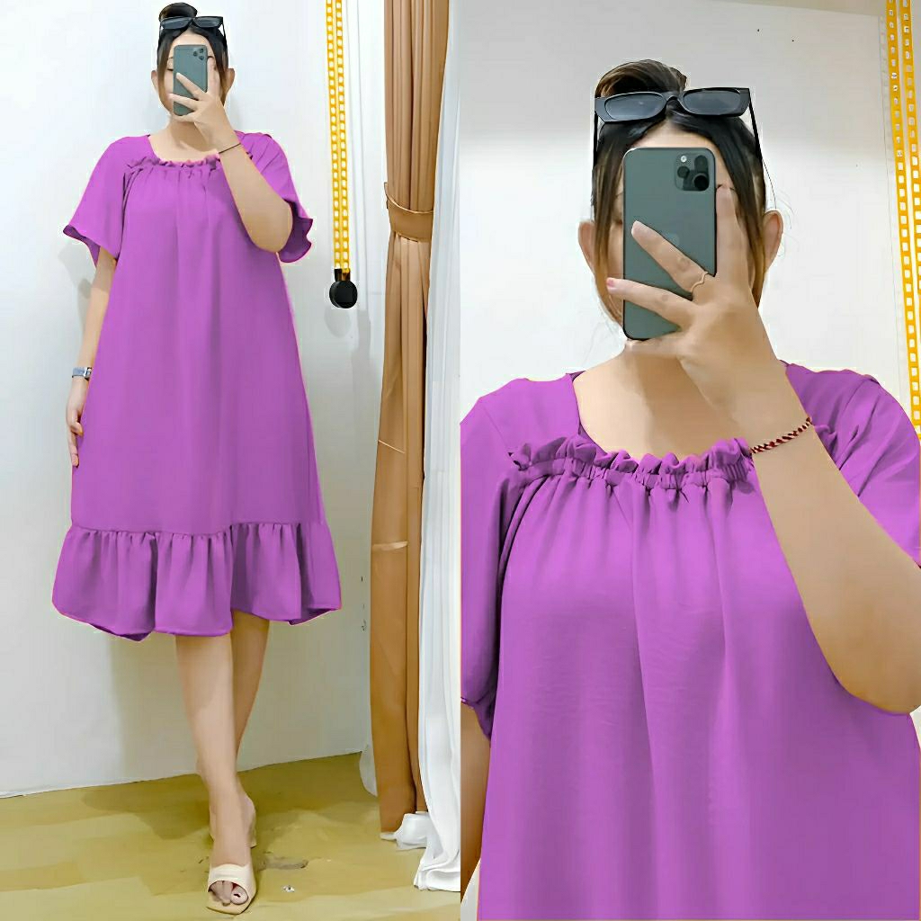 DASTER FUJI DASTER FUJI VIRAL TIKTOK DRESS LAURA DASTER WANITA MURAH BUSUI BUMIL