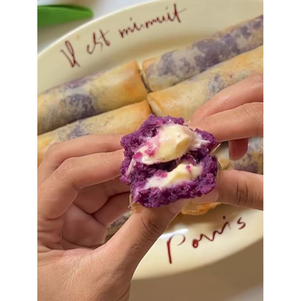 

LUMPIA UBI KEJU MELER