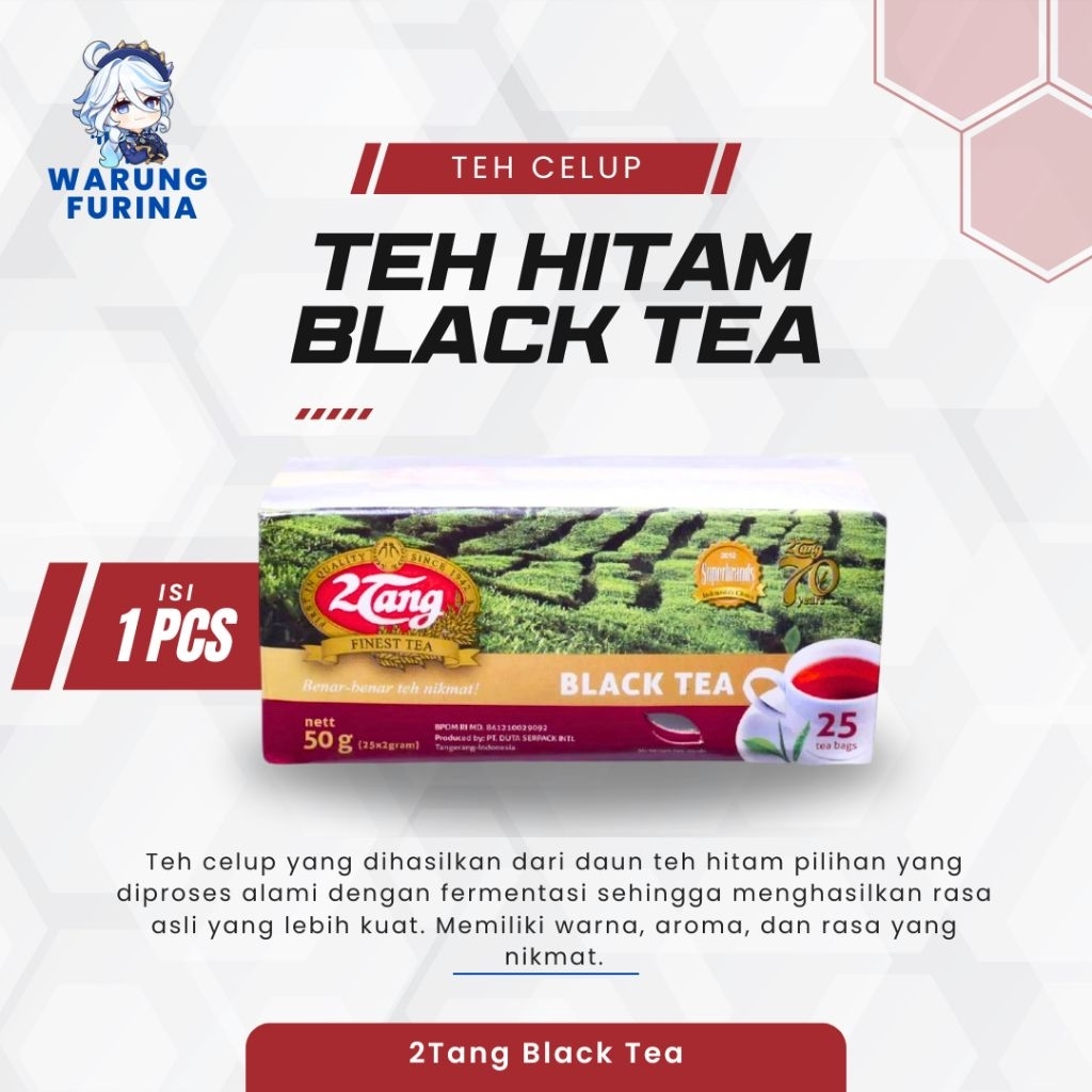 

Teh Celup 2Tang Black Tea 50gr