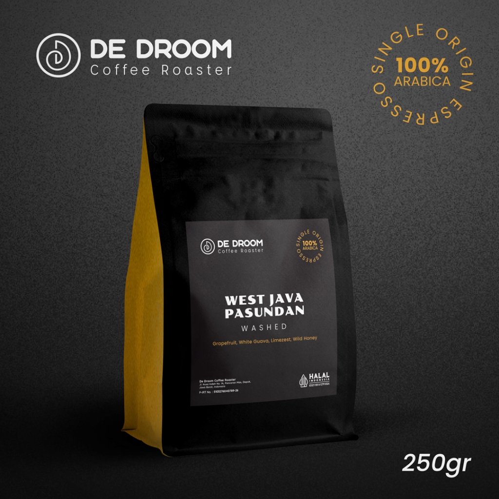 

De Droom - ESPRESSO COFFEE 100% Arabica - Biji Kopi Espresso Jawa Barat Pasundan Washed