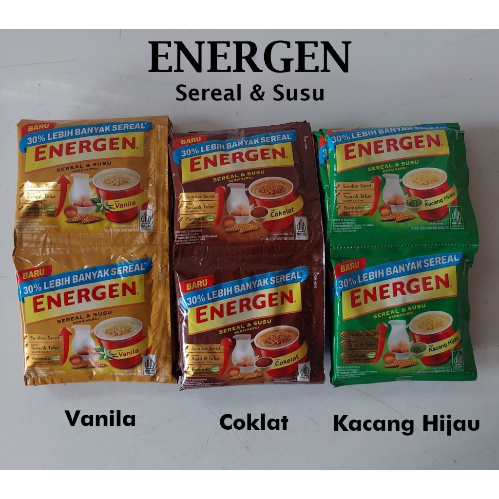

Energen Sereal & Susu (1 Renteng isi 10 Pcs)