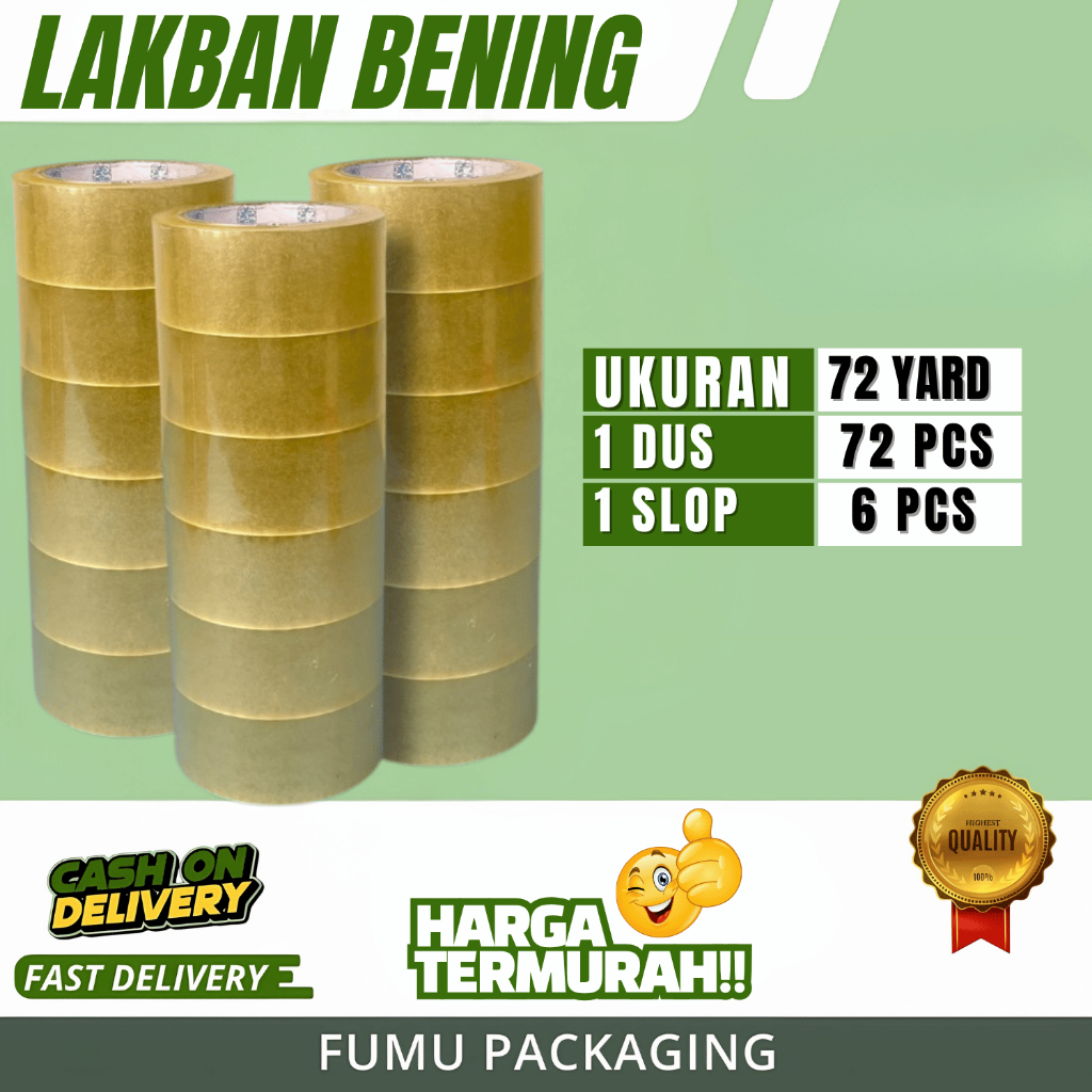 

Lakban Solatip Bening 45mm x 72 yard