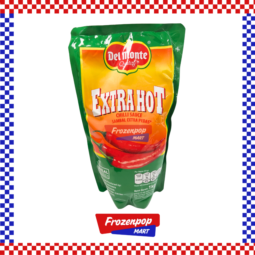 

Delmonte Extra Hot Chilli Sauce 1kg / Delmonte Sambal Extra Hot 1kg