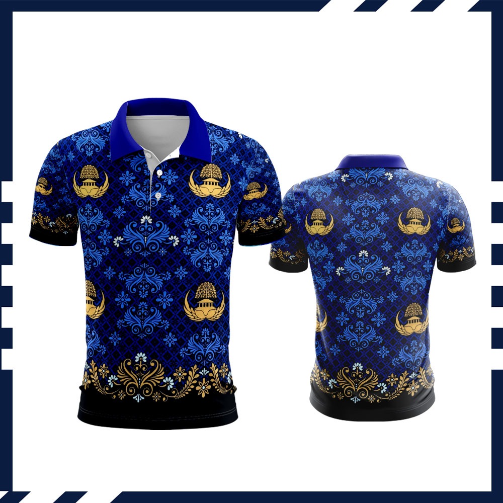 Jersey Polo Pria Batik KORPRI Fullprint / Jersey Wangki KORPRI / Jersey KORPRI Kerah /Jersey Korps P