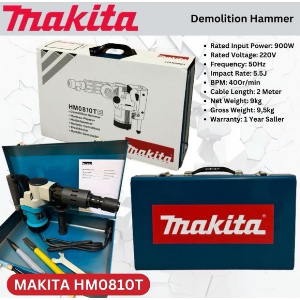 BOR TEMBOK MAKITA Demolition Hammer HM0810TA