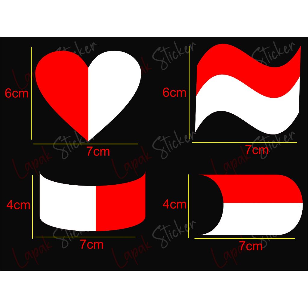 

sticker bendera indonesia berbagai macam variasi