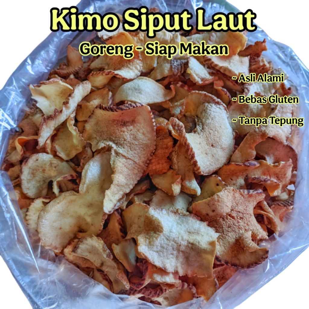 

Kimo Siput Laut Goreng Asli 100g – Keripik Alami, Tanpa Tepung, Gluten Free (Cemilan Sehat)