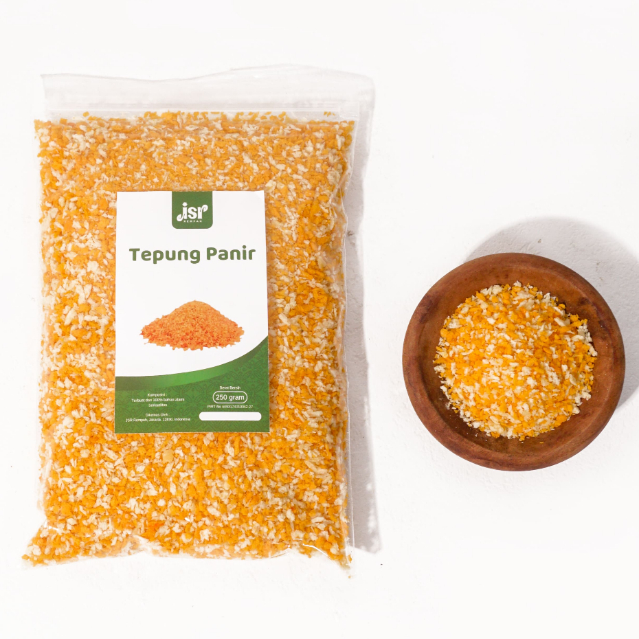

Premium Jsr Rempah Tepung Panir Tepung Roti Bread Crumbs Kasar Mix 250 Gram