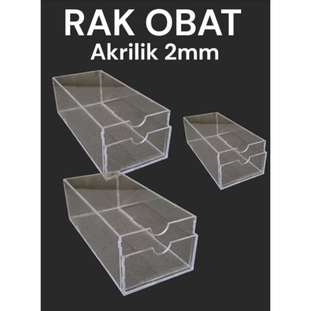 Rak obat akrilik / Rak obat Akrilik 2mm