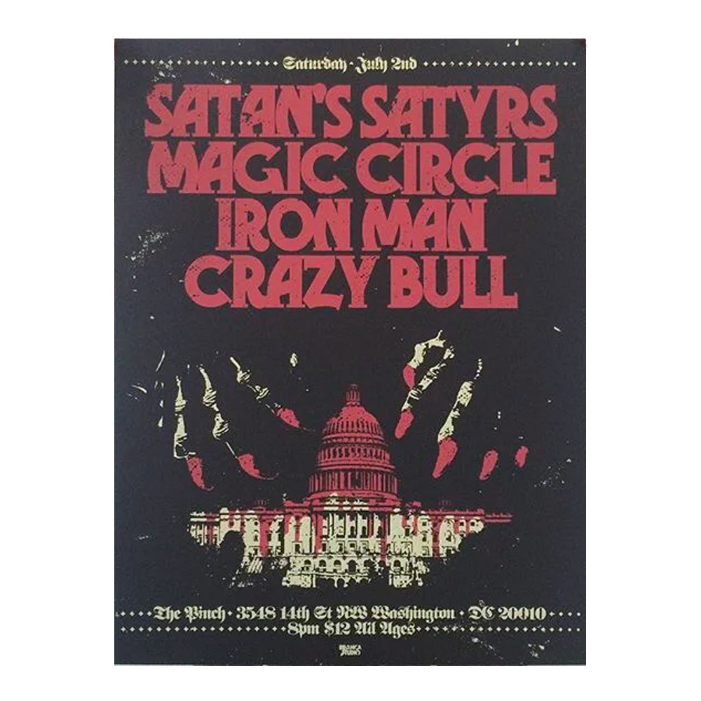 Branca Studio – Satan’s Magic Circle Iron Man Crazy Bull Poster