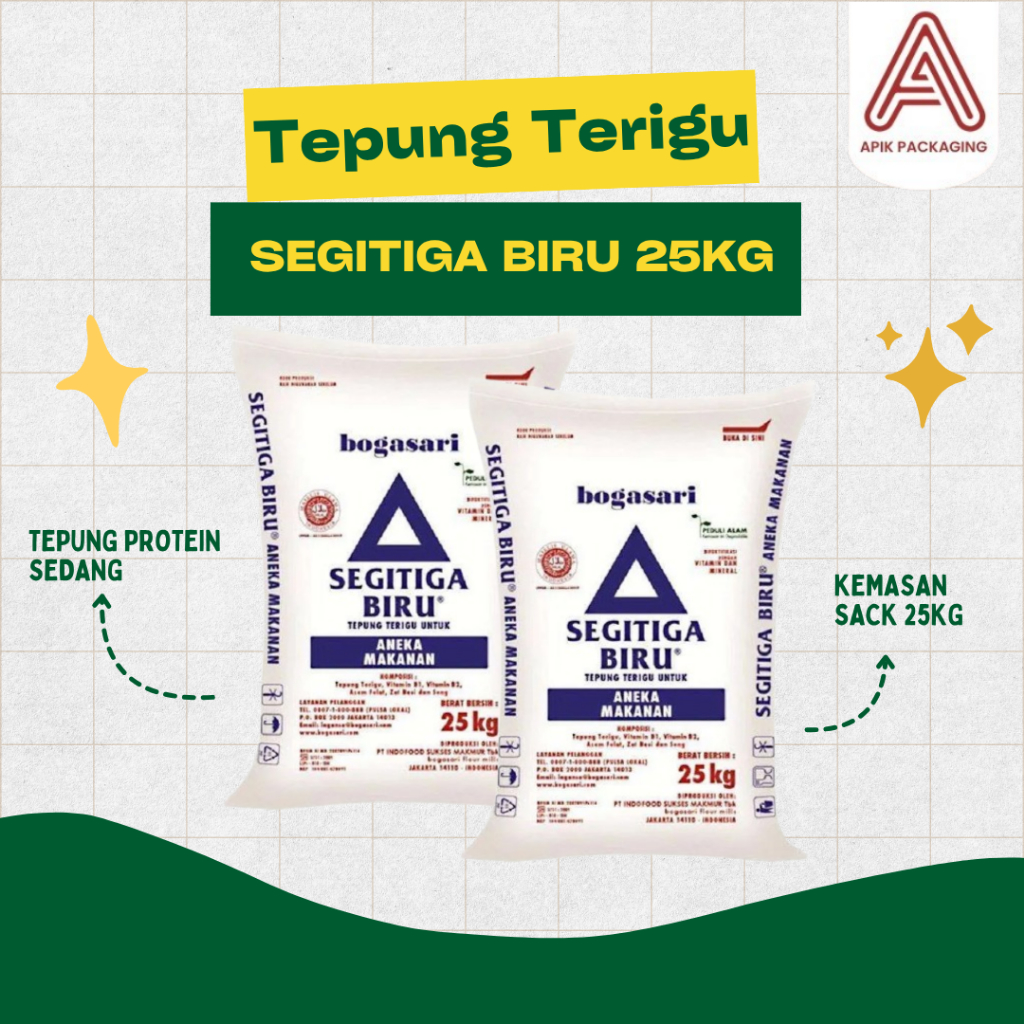 

TEPUNG SEGITI BIRU KEMASAN SACK 25KG