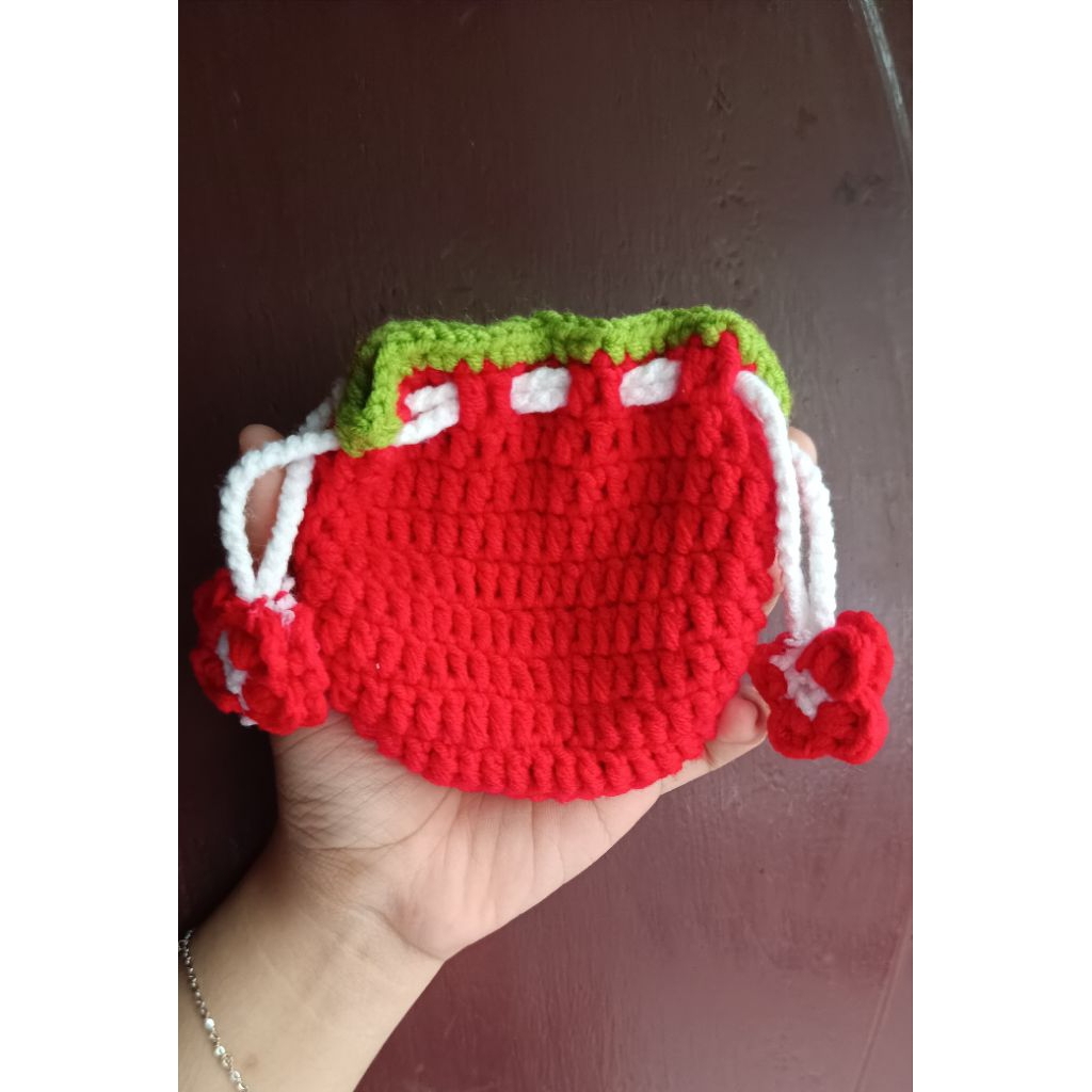 Mini Pouch Rajut | Rajut Serut Pouch Mini (B)