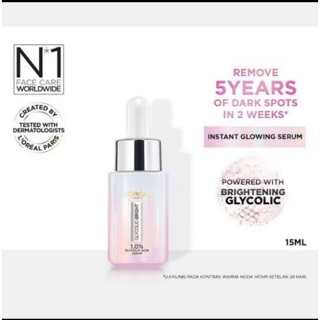 loreal paris glycolic-bright serum 15ml