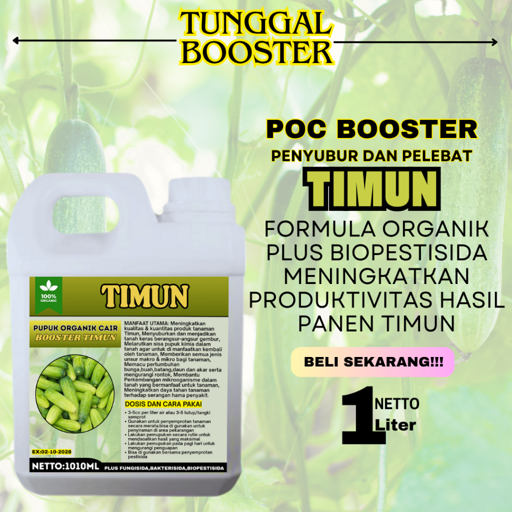 Pupuk Organik Cair Tanaman Timun/Pupuk Timun/Pupuk Timun supaya berbuah lebat/pupuk Penyubur dan per