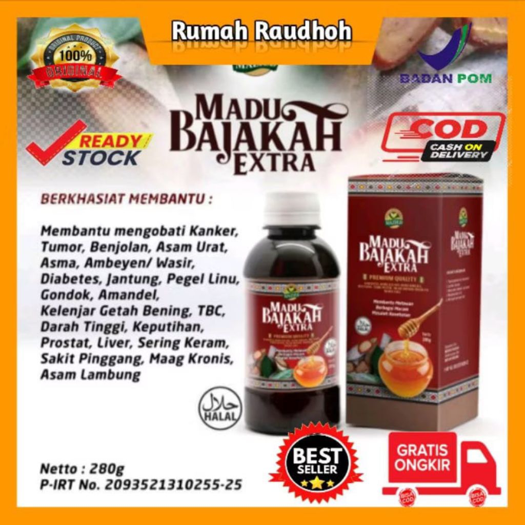 MADU BAJAKAH EXTRA MAZIED ISI 280 GRAM - PREMIUM QUALITY