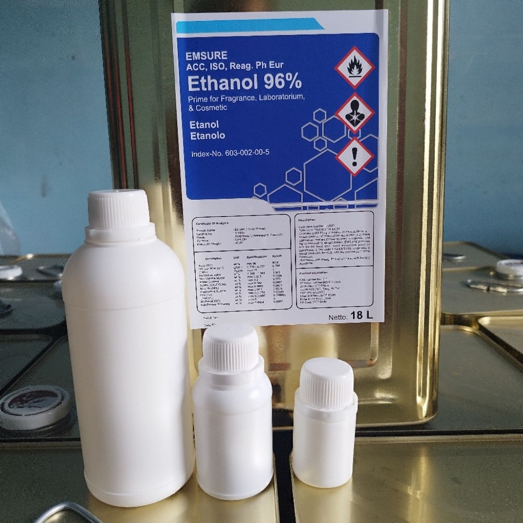Ethanol emsure 96% 500 ml / Emsure96% / pelarut parfum terbaik/