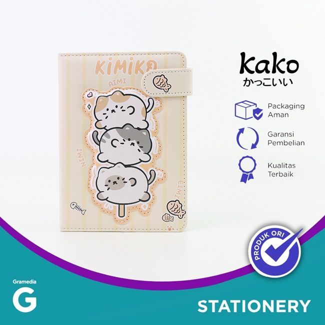 

Gramedia Tunjungan : Kako Kimiko Cat Magnetic Buckle Notebook A5 Yellow