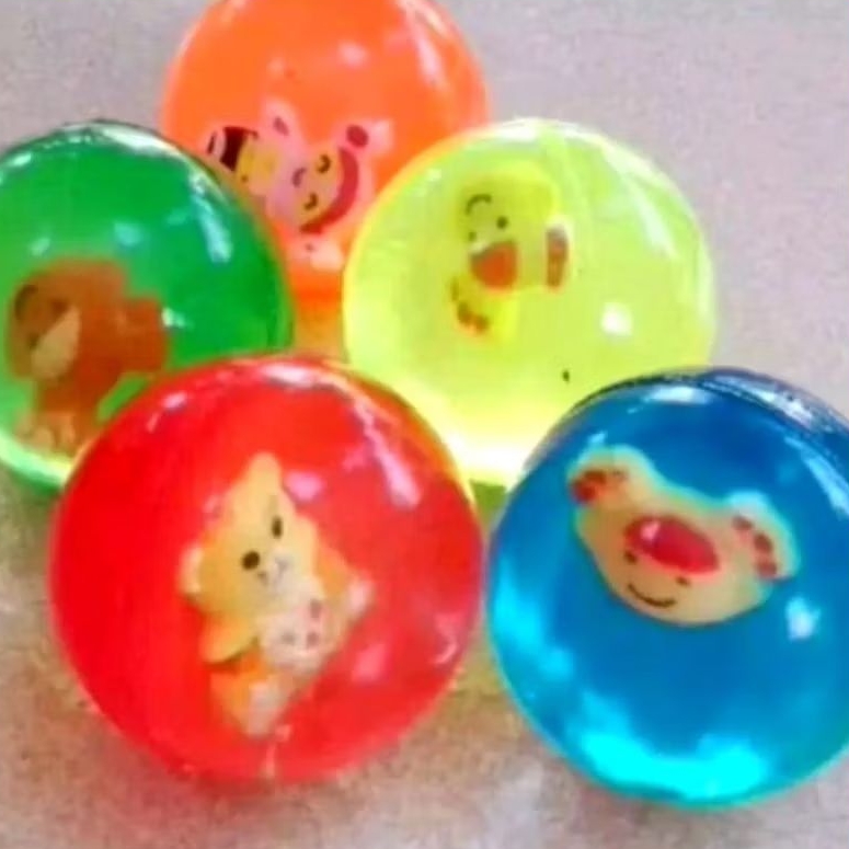 BOLA BEKEL JUMBO DIAMETER 4,5 CM MOTIF BONEKA DAN DINOSAURUS (TANPA BIJI) | MAINAN TRADISIONAL | MAI